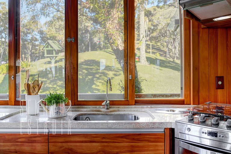 Rancho del Canarinho, Cocina con Vista.