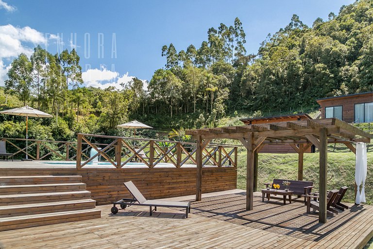 Cabane du Lac - Villas Mornas: Nature, Jacuzzi