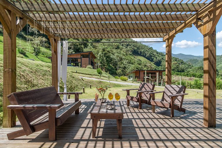 Cabane du Lac - Villas Mornas: Nature, Jacuzzi