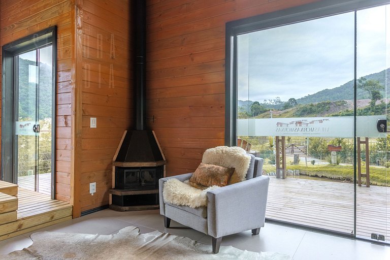 Cabane du Lac - Villas Mornas: Nature, Jacuzzi