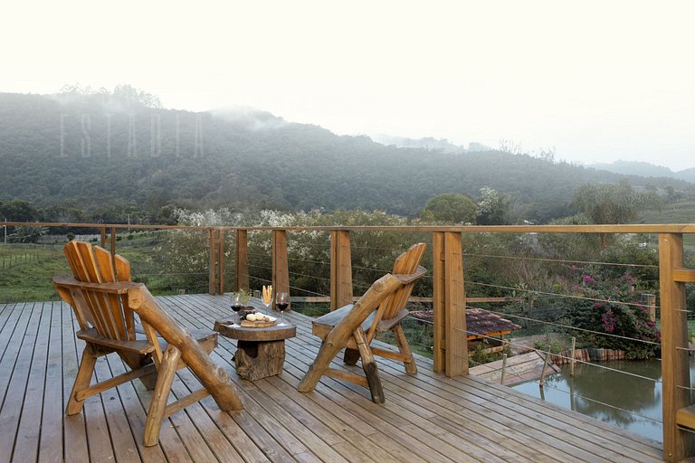 Cabane du Lac - Villas Mornas: Nature, Jacuzzi