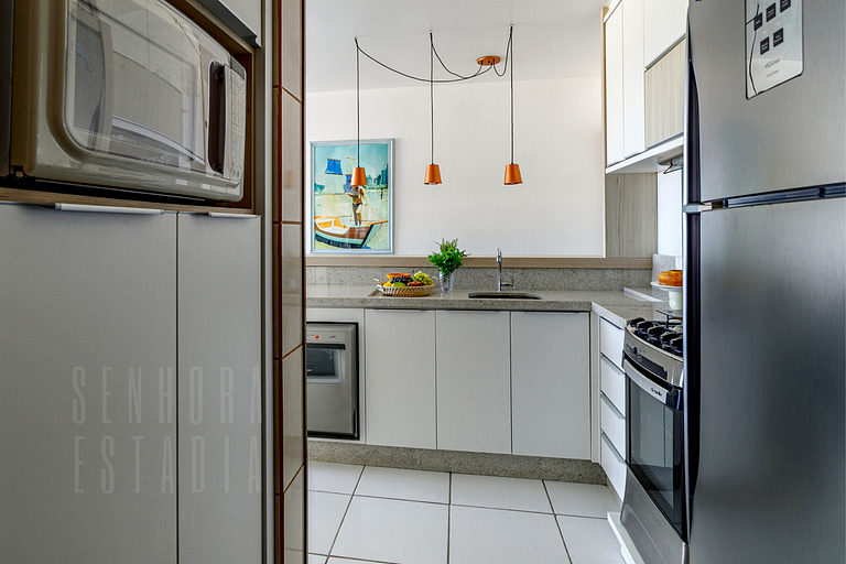 Vista Maravilhosa: Apartamento à Beira-Mar
