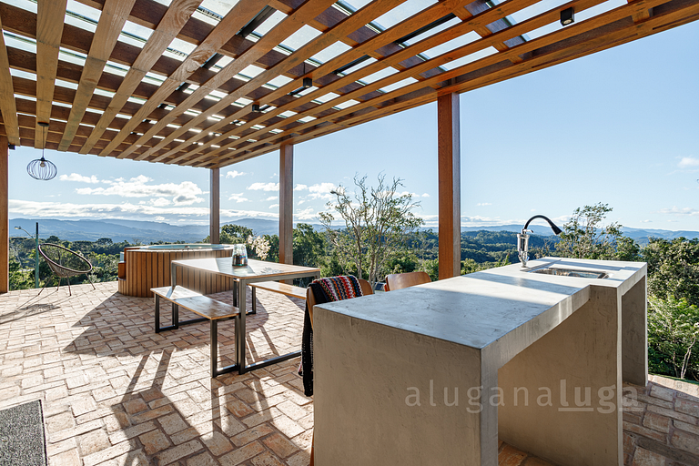 Ecovillage - Casa com jacuzzi em Rancho Queimado