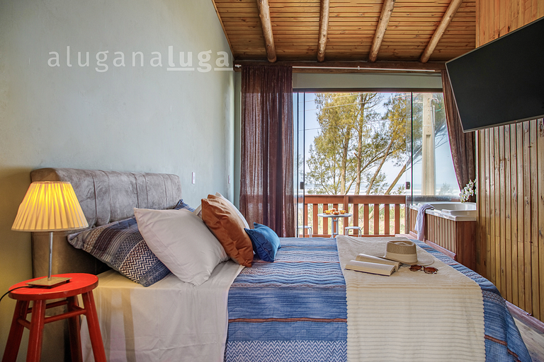 Sea ​​Beach - Loft com banheira em frente a praia