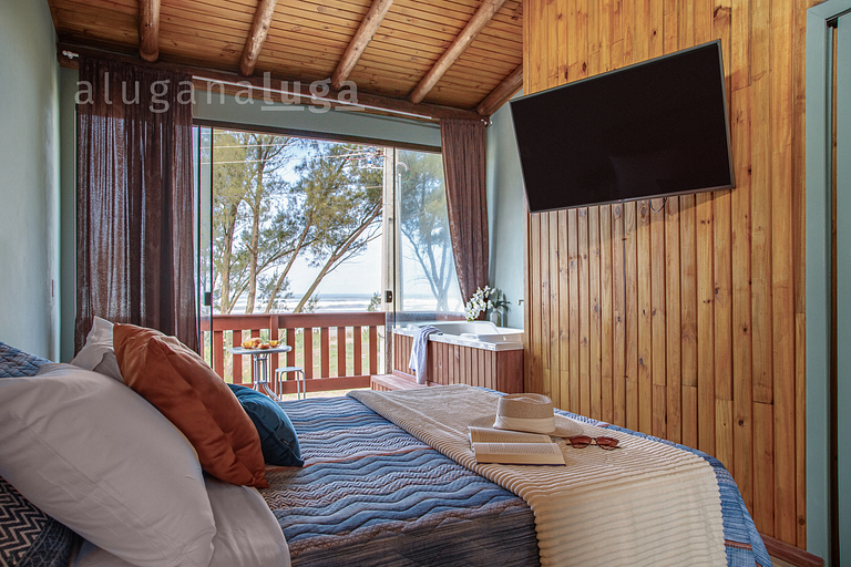 Sea ​​Beach - Loft com banheira em frente a praia