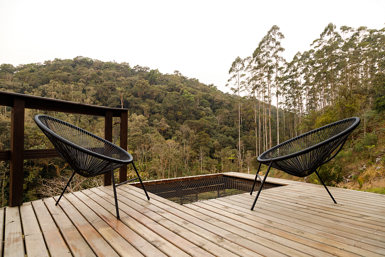 Chalé Alcântara Jacuzzi e Vista - Grande Florianópolis