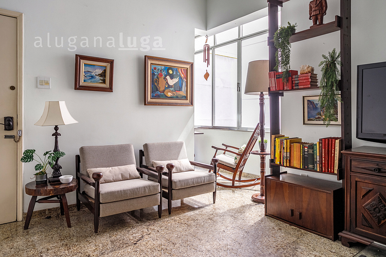 Vintage Charm: 3 Dorm. Flamengo RJ 3 min Metrô