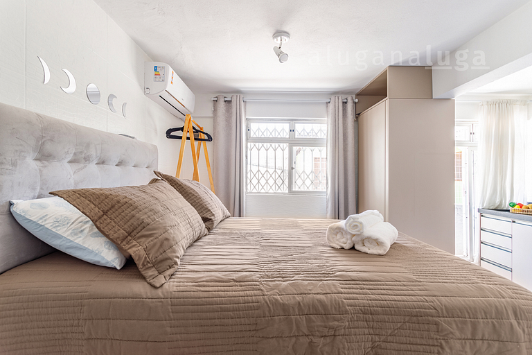 Casa pé na areia SC - Espaço completo