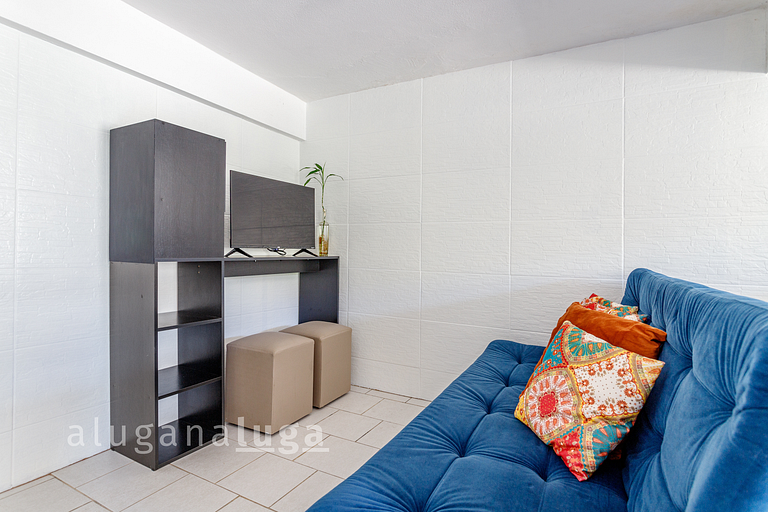 Casa pé na areia SC - Espaço completo