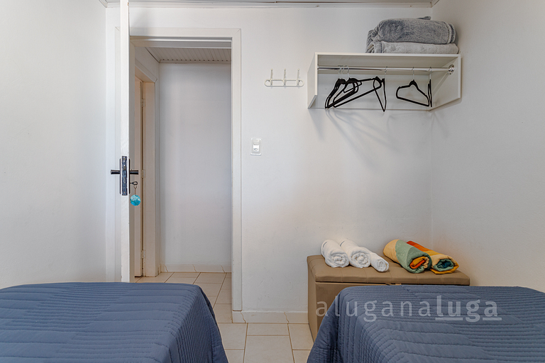 Casa pé na areia SC - Espaço completo