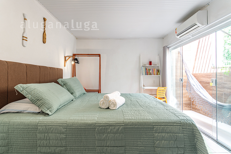 Casa pé na areia SC - Espaço completo