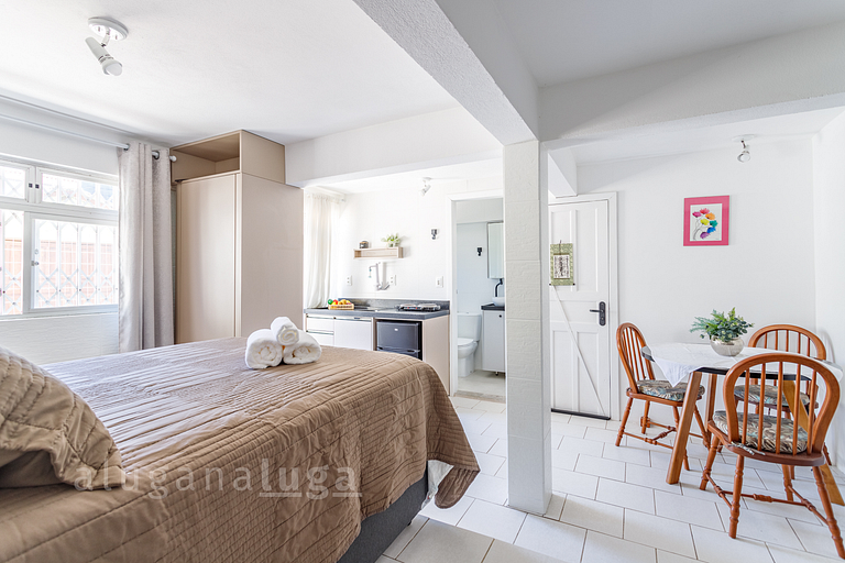 Casa pé na areia SC - Espaço completo