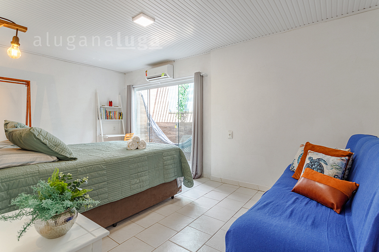 Casa pé na areia SC - Espaço completo