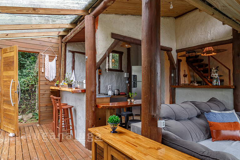 Casa de Vidro com Vista Deslumbrante