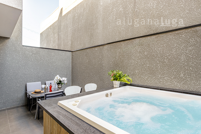 Casa spa de luxo – Piscina e jacuzzi