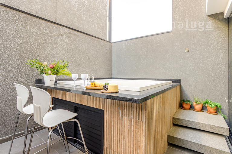Casa spa de luxo – Piscina e jacuzzi