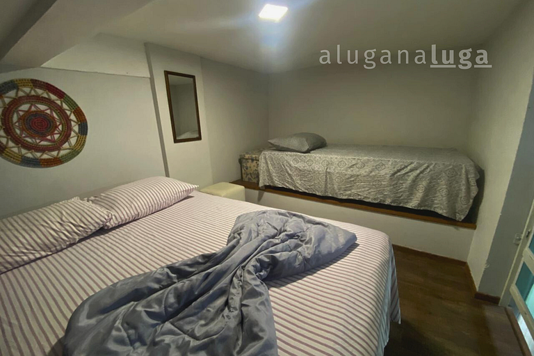 Loft Aconchegante - 450m da praia
