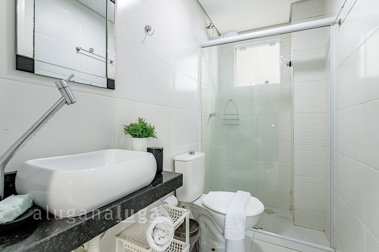 Loft Aconchegante - 450m da praia