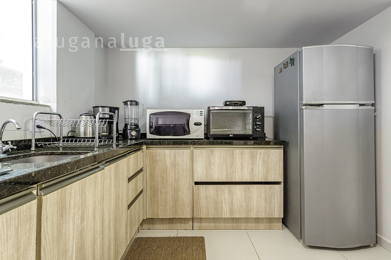 Loft Aconchegante - 450m da praia