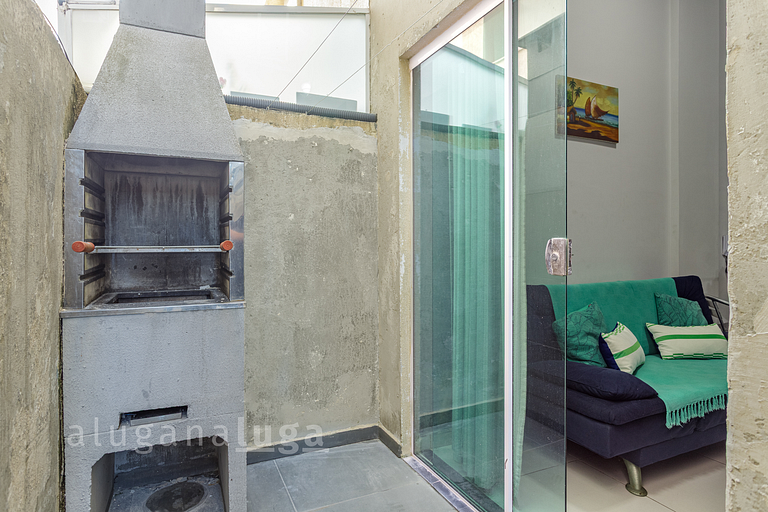 Loft Aconchegante - 450m da praia