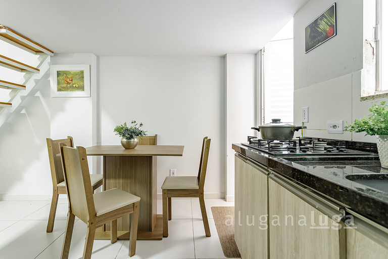 Loft Aconchegante - 450m da praia