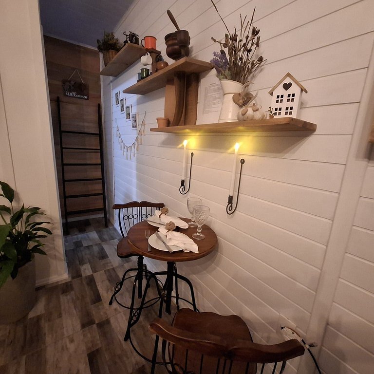 Cabana Coração: Romantismo, Banheira e Natureza