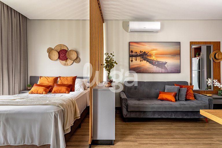 Estudio con Piscina en la Terraza – a 900m de la P