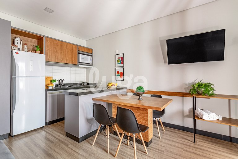 Estudio con Piscina en la Terraza – a 900m de la P