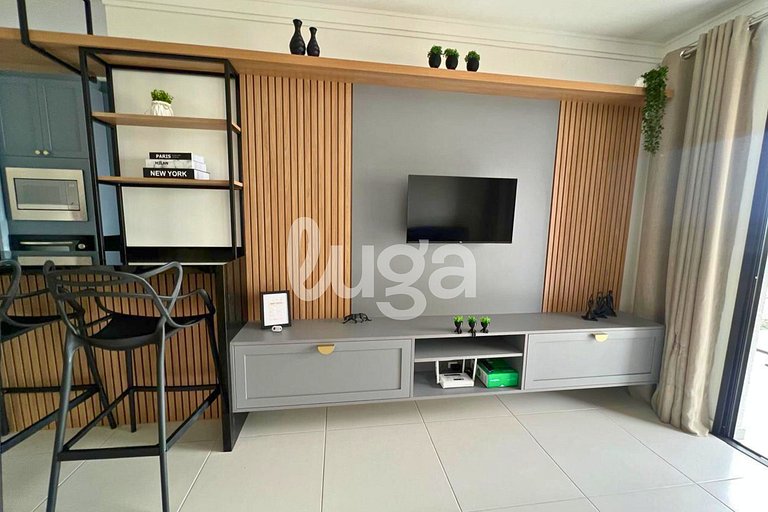 LUGA: Studio com lazer e ótima localização