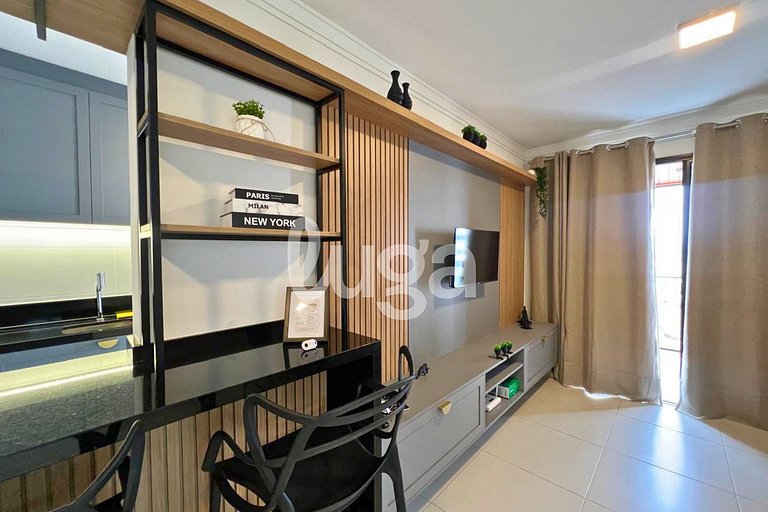 LUGA: Studio com lazer e ótima localização