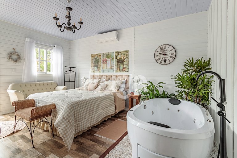 Cabaña Corazón: Romanticismo, Bañera y Naturaleza