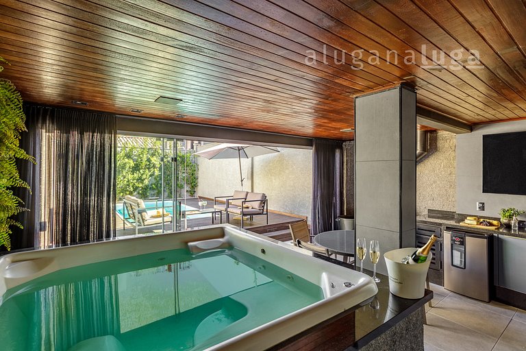 LUGA Casa de vacaciones con piscina y jacuzzi