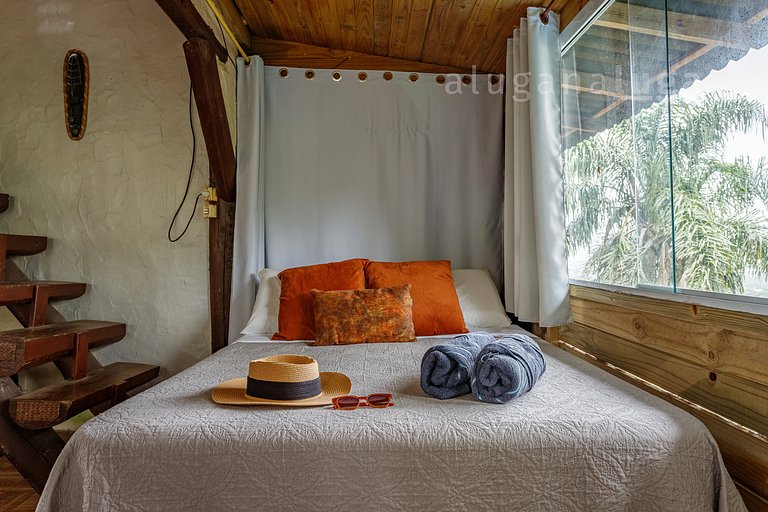 LUGA Cabaña Romántica con Vista al Mar