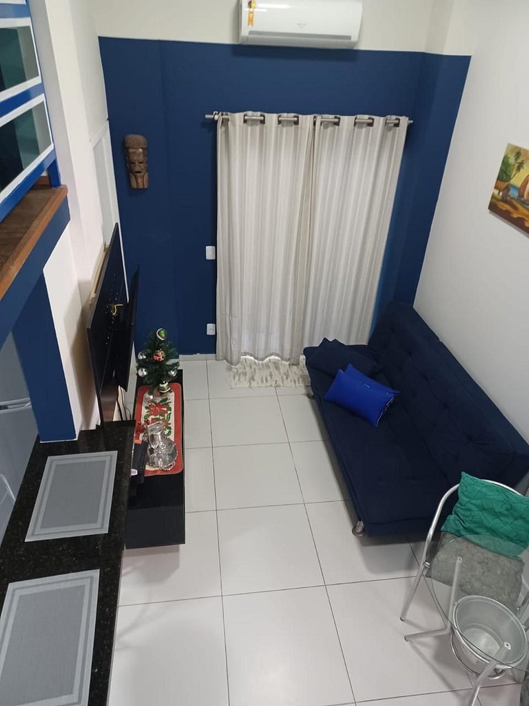 Loft Aconchegante - 450m da praia