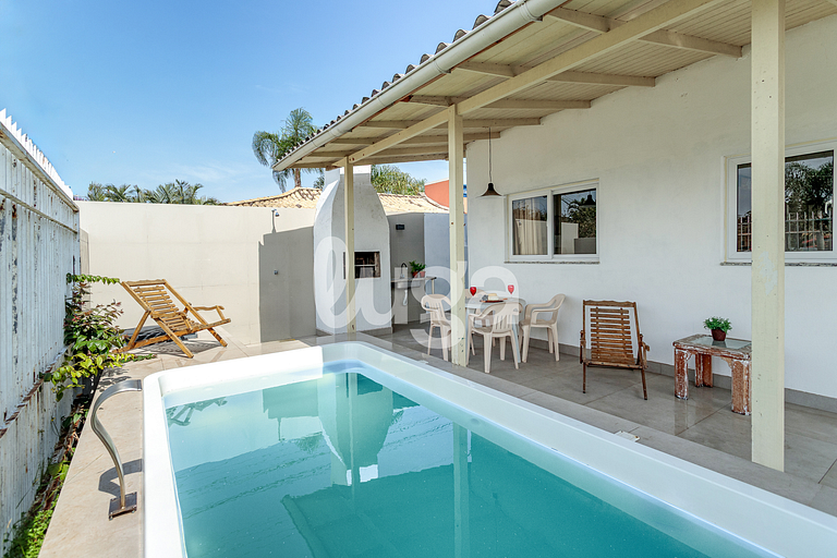 LUGA Campeche con piscina y área de parrilla