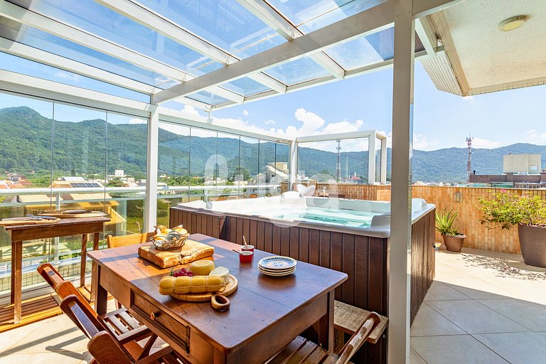 LUGA: Duplex Luxo | SPA Privativo c/ Vista Mar