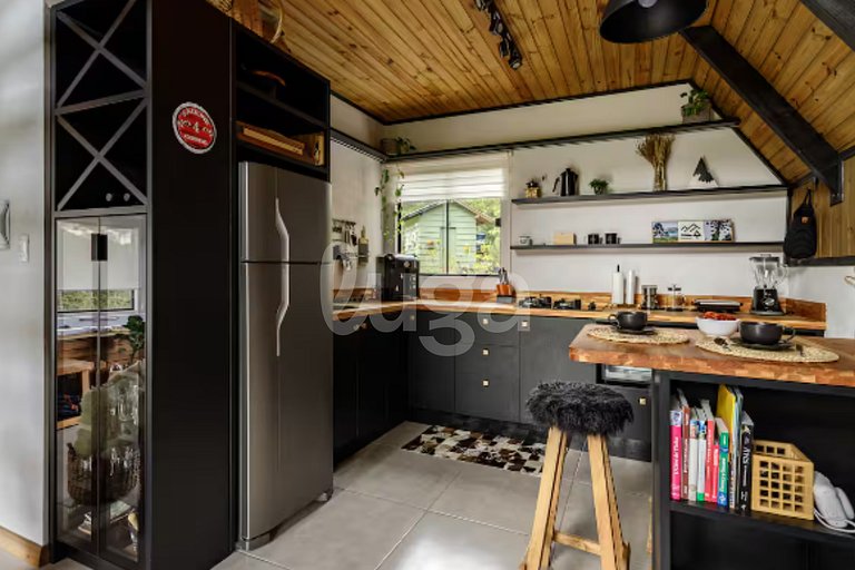 Retiro Da Nascente : Chalet, sauna et bain à remous dans la