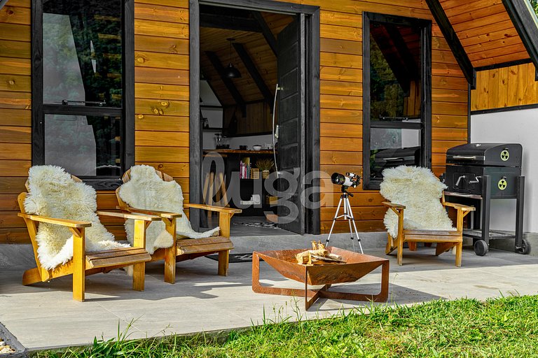 Retiro Da Nascente : Chalet, sauna et bain à remous dans la