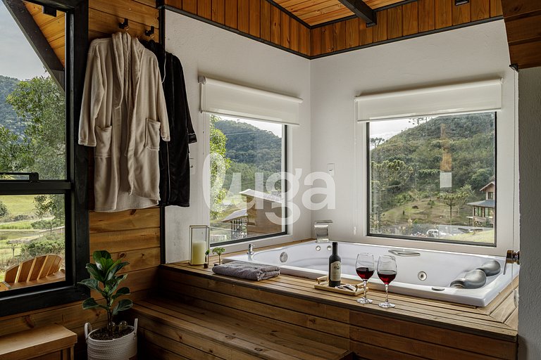 Retiro Da Nascente: Cabaña, sauna e hidromasaje en la sierra
