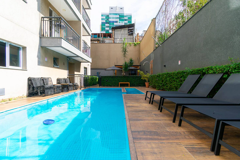 Appar complet avec piscine à 10 min de Liberdade