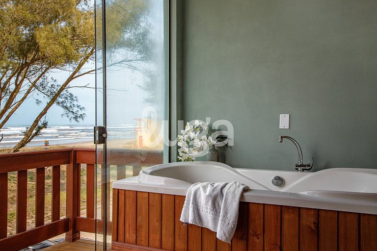 Estudio Sea Beach | Bañera Frente al Mar