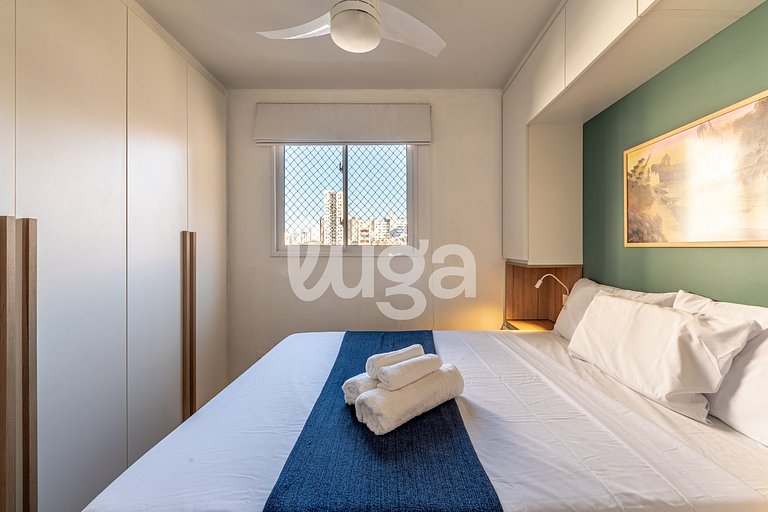 LUGA Apto completo c/piscina a 10min da liberdade