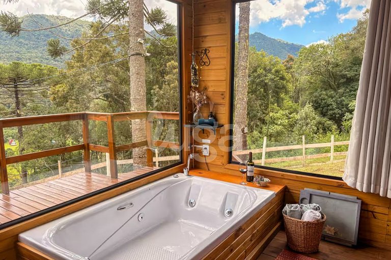 LUGA Aîtataka Cabaña con vista e hidromasaje