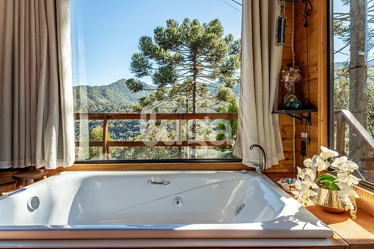 LUGA Aîtataka Cabaña con vista e hidromasaje