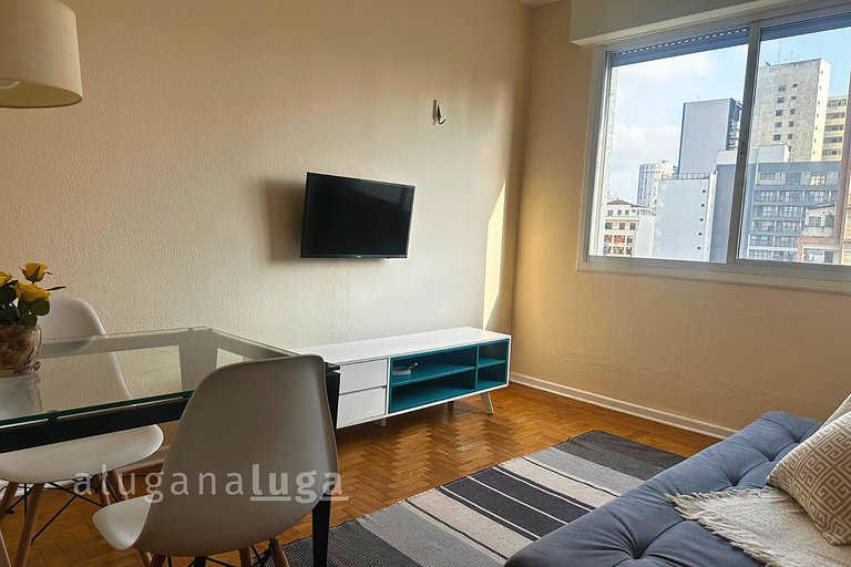 Strategic and Functional Apartment in Downtown SP