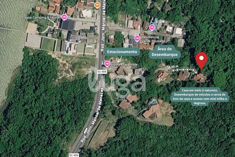 LUGA: Casa Aconchegante na Praia Mole